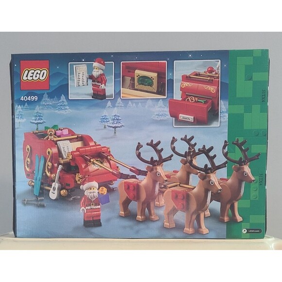 Lego Christmas Santa Sleigh 40499 Sealed NIB Retired Holiday Decoration - Picture 2 of 9